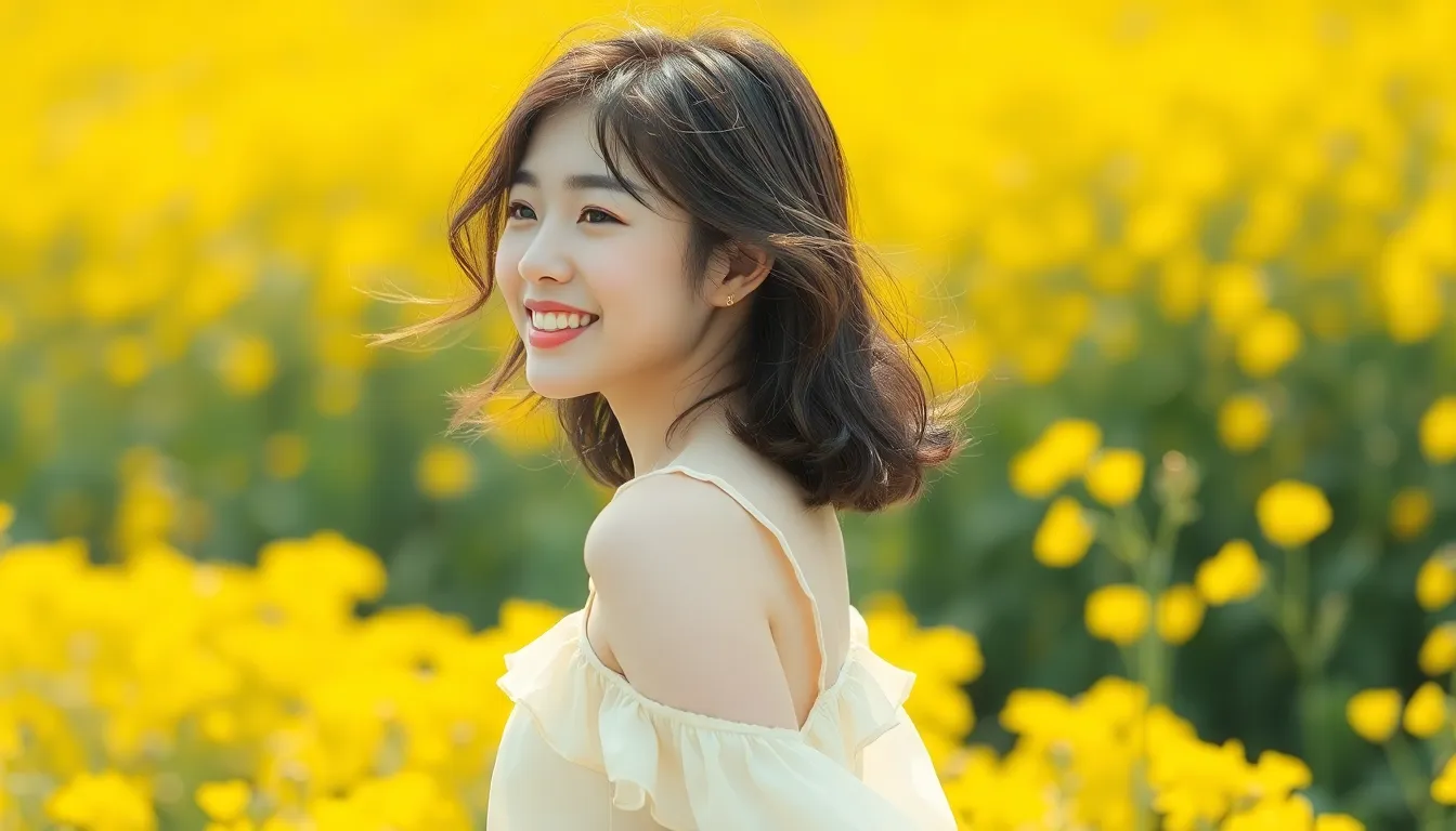 남이섬의 아름다운 가을 풍경