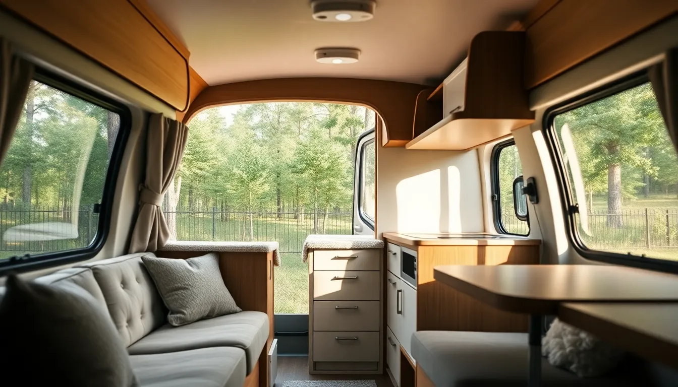 캠핑카 여행 풍경