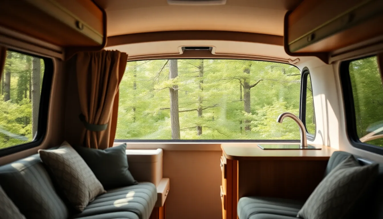 캠핑카 내부