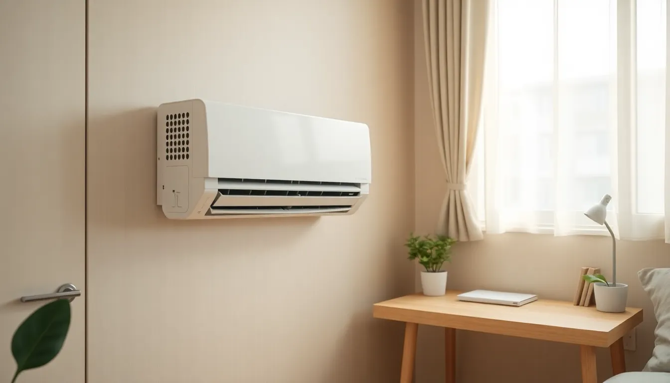자취생 원룸 에어컨 설치 예시 이미지
