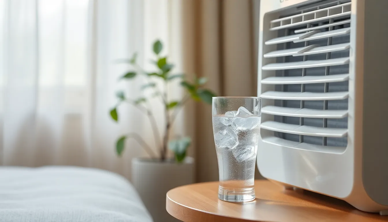 에어컨과 함께 시원한 여름을 보내는 자취생의 모습