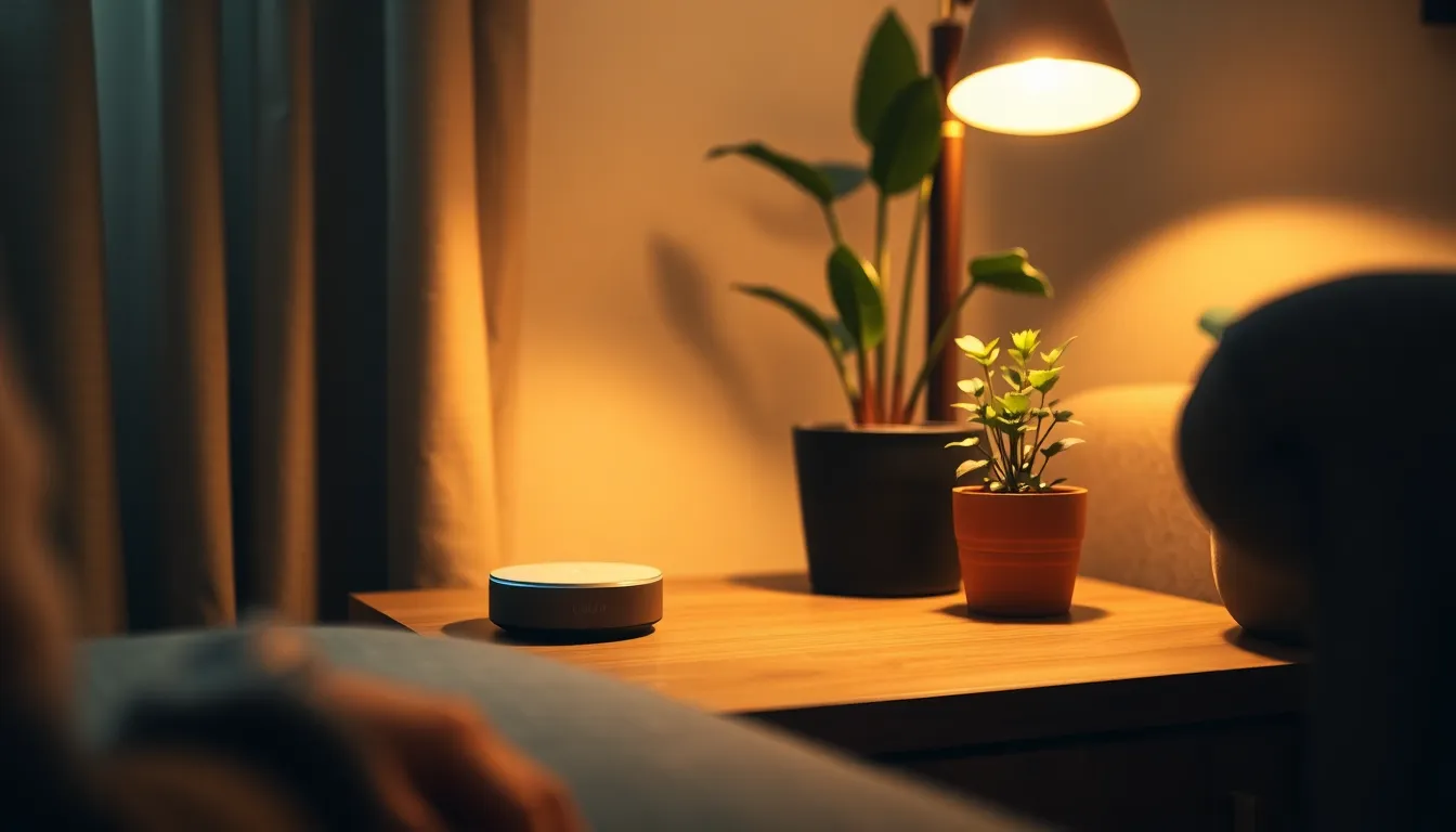 스마트 스위치와 연동된 전자기기 사용 예시