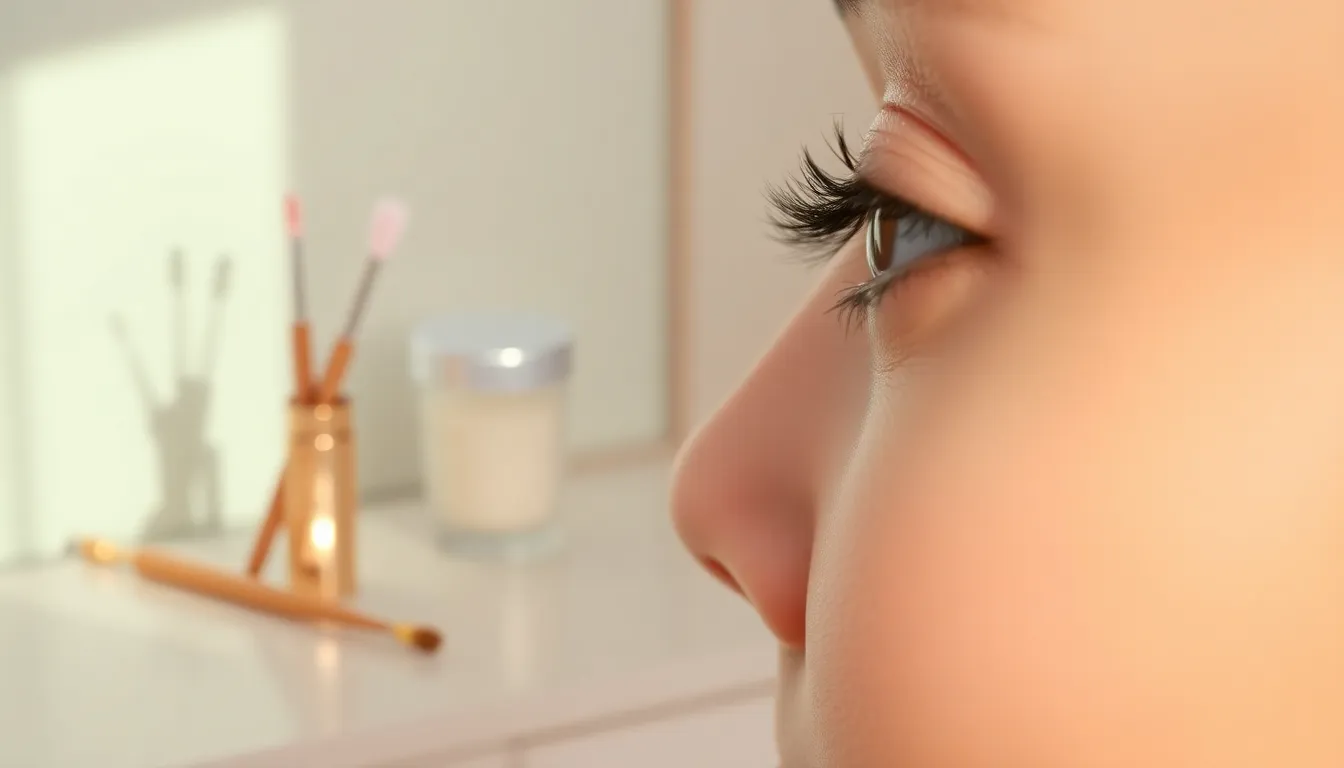 Frau mit frischer, wacher Augenpartie